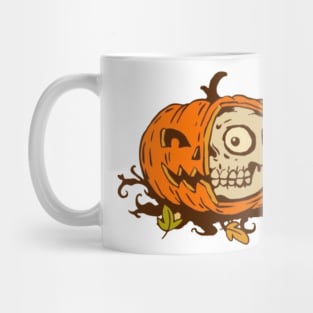 Halloween scary evil pumpkin funny pumpkin head Mug